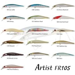 Jackson Artist FR105 105mm 15gr Sinking Maket Balık