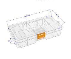 Super Bag Carp Organizer 6'' Plastik Kutu (ASR-5056 )