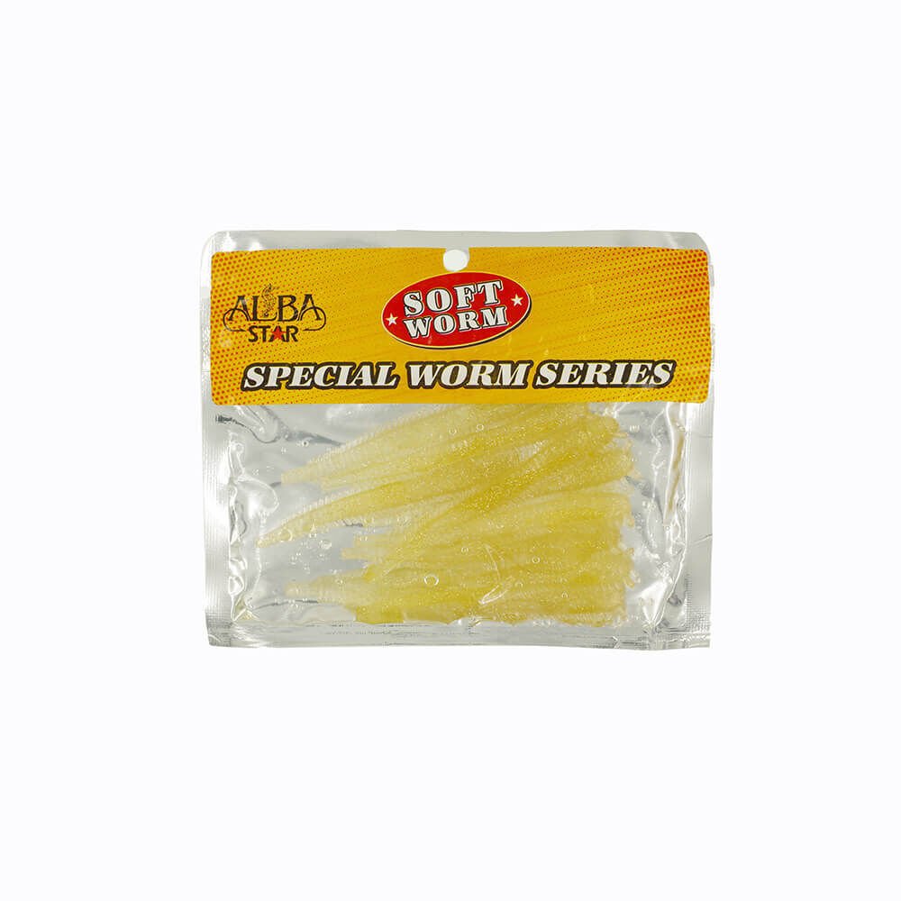 Albastar Special Worm Sahte Kurt SARI SİMLİ - 7CM