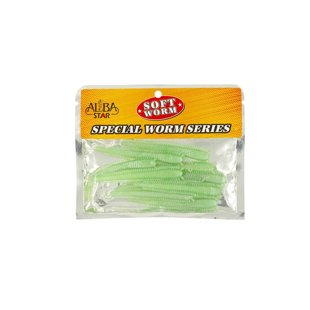Albastar Special Worm Sahte Kurt GLOW - 7CM