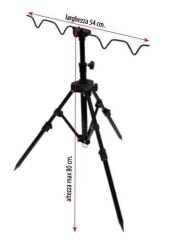 Lineaeffe 6313055 Tripod Ayarlanabilir 4lü Kamış Sehpası 80cm