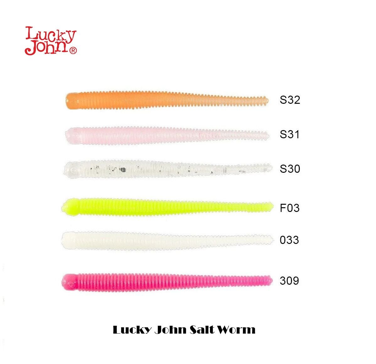 Lucky John Salt Worm Lrf Silikonu