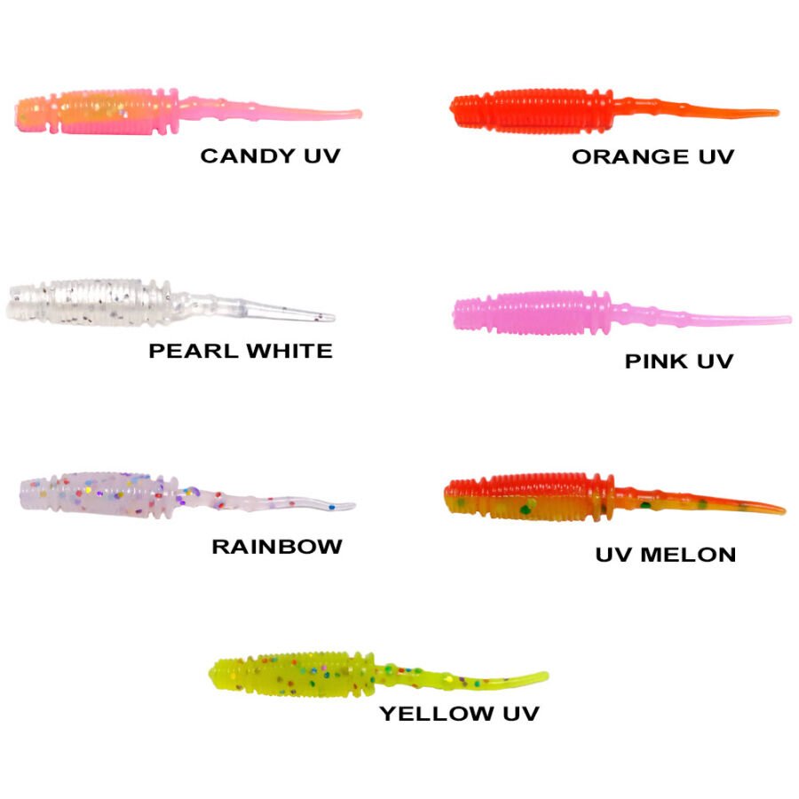 Ryuji Rock Worm 4cm Kokulu Silikon Yem Ryuji Rock Worm 4cm Kokulu Silikon Yem Yellow Uv