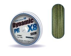 Captain Dynamic Soft PE 8 Örgü İp Misina 100mt Yeşil Standart - 0.08 MM