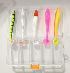 Delitay Balıkçılık  Typoon Soft Silikon Balık seti Shad Kuyruk (12cm)
