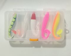 Delitay Balıkçılık  Typoon Soft Silikon Balık seti Shad Kuyruk (12cm)