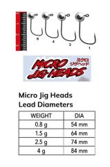 Nomura NM90102504 Micro LRF Jig Head 3lü Paket İğne:4no 25gr