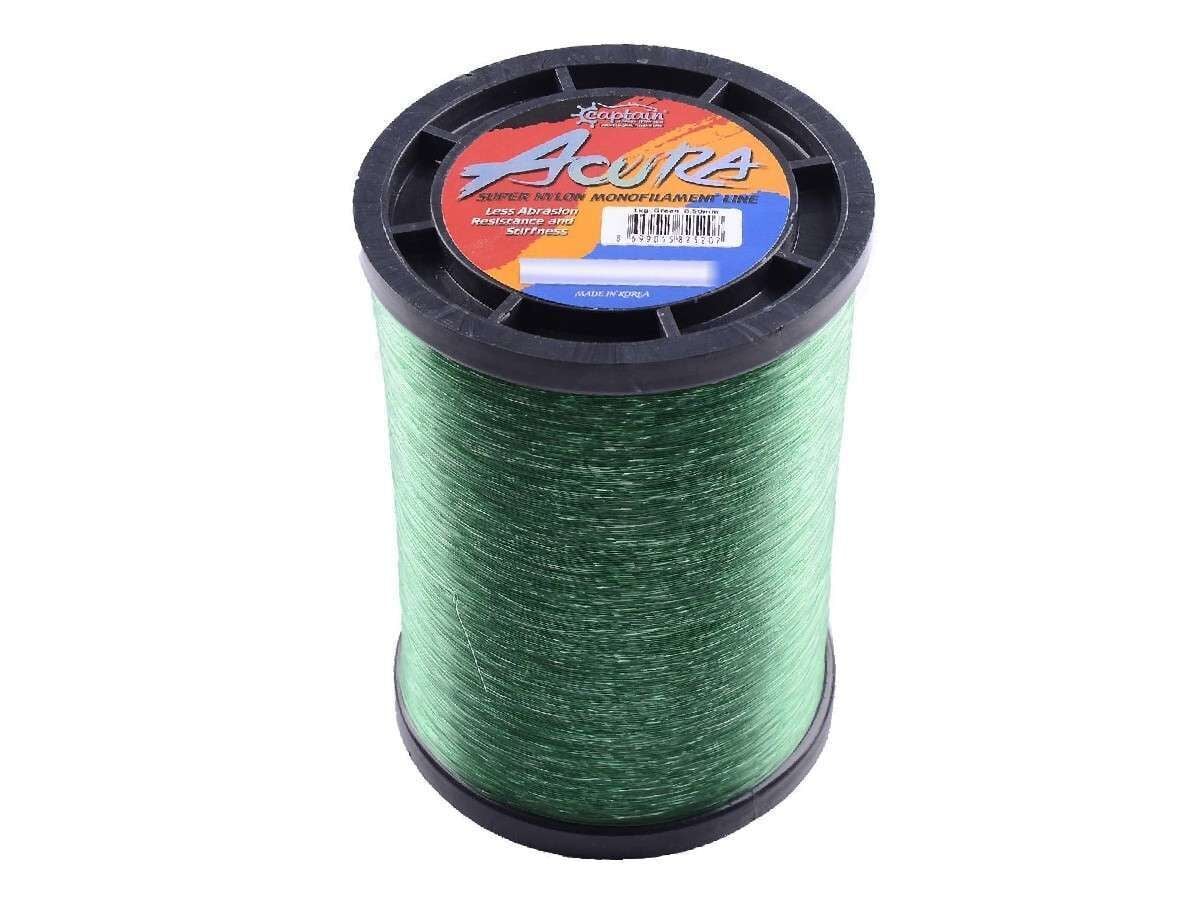 Captain Acura 1kg Bobin Misina Yeşil Standart - 0.35 MM