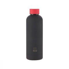 Cressi Kauçuk Kaplı Termal Suluk SİYAH - KIRMIZI - 500 ML