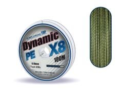 Captain Dynamic Soft PE 8 Örgü İp Misina 100mt Yeşil Standart - 0.25 MM