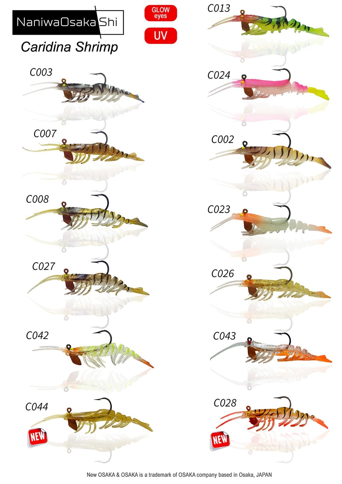 Naniwa Osaka Shi Baby 7,62 cm 6,5 Gram Silikon Karides