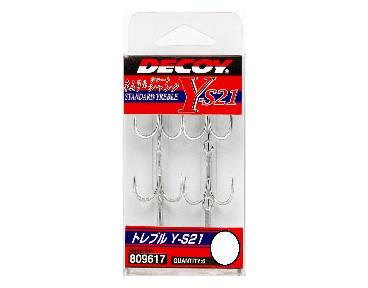 DECOY Y-S21 Standart Treble Üçlü Maket Balık İğnesi No:6