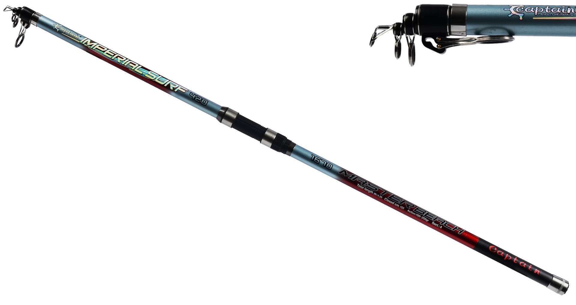 Captain 1670 İmperial Tele Surf Kamış 100-250gr Atar Standart - 390 CM