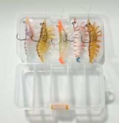 Delitay Balıkçılık Mix Silikon Karides Seti (7cm)