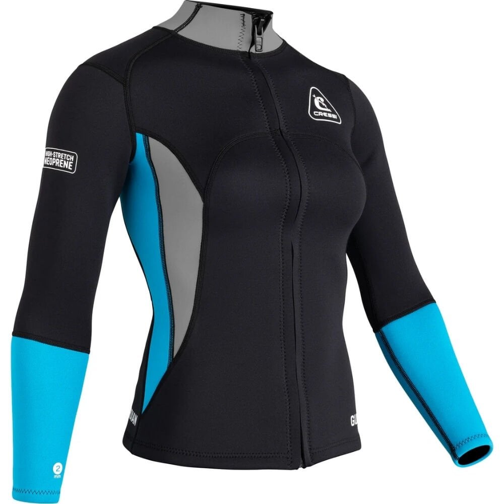 Cressi Guardian Lady Dalış Ceketi BLACK-A.MARİNE - 2MM - M - NO:3