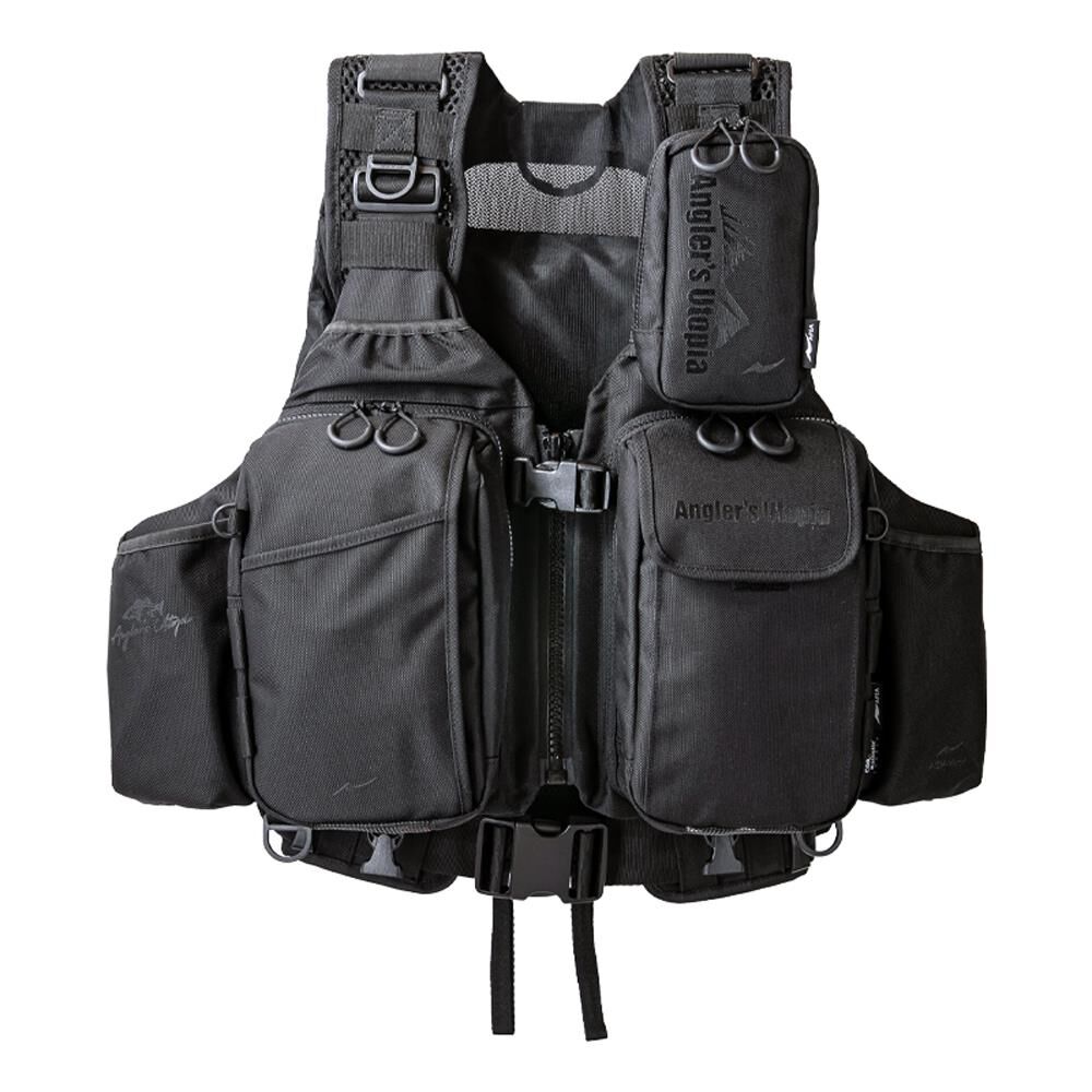 Anglers Support Vest Ver.4 Spin Yeleği Black+Black